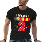 Its My 2nd Birthday Funny 2 Years Old Birthday Party Kids  Eco-friendly Material T-Shirt