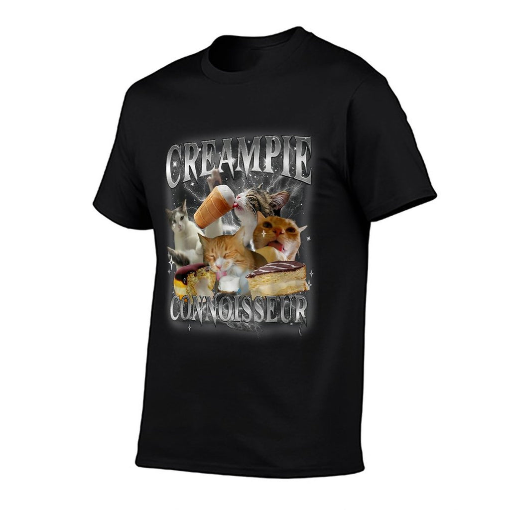 Creampie Connoisseur Cat FUNNY MEME Creampie Connoisseur Cat  Trendy Pattern T-Shirt