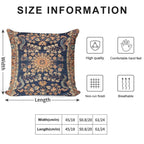 Sarouk Persian Floral Rug Print Soft Hidden Zipper Throw Pillow