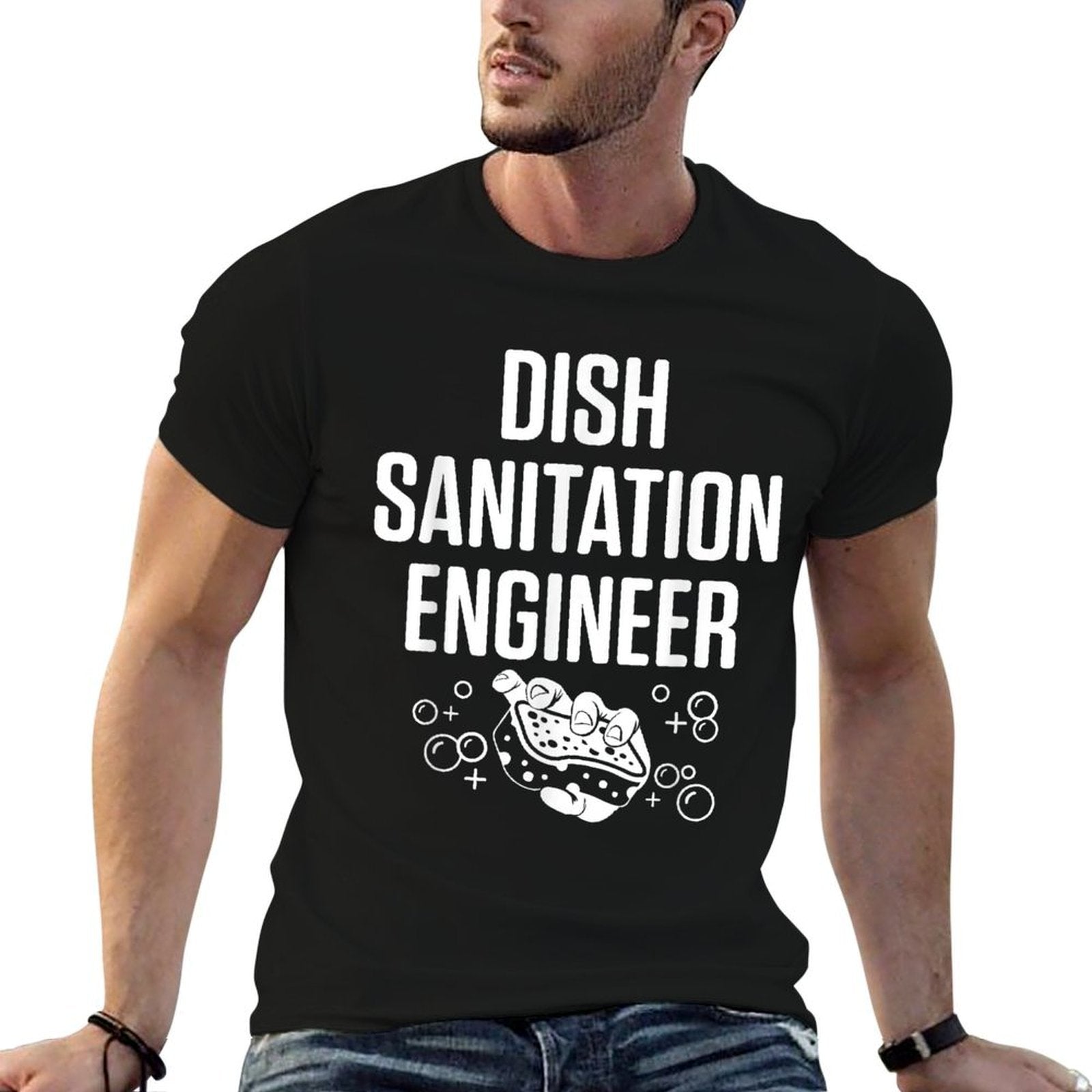 Dishwasher Sanitation Engineer Funny Dishwashing Gift  Soft T-Shirt