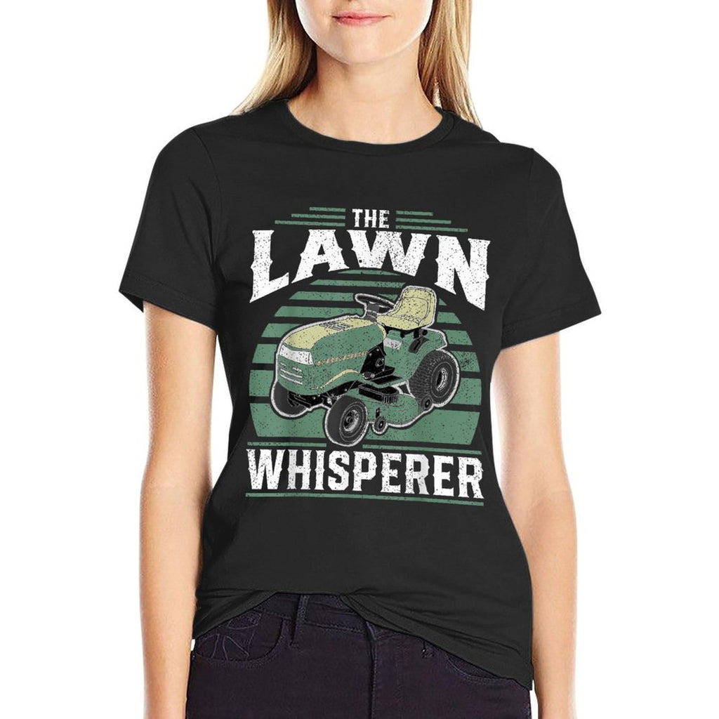 The Lawn Whisperer Funny Riding Mower Retro Mowing Dad Gift  Classic T-Shirt