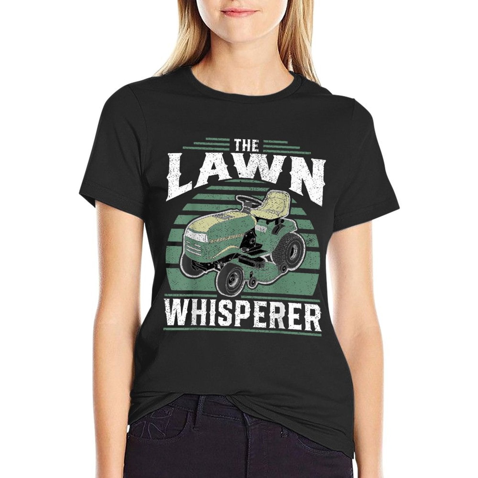 The Lawn Whisperer Funny Riding Mower Retro Mowing Dad Gift  Classic T-Shirt