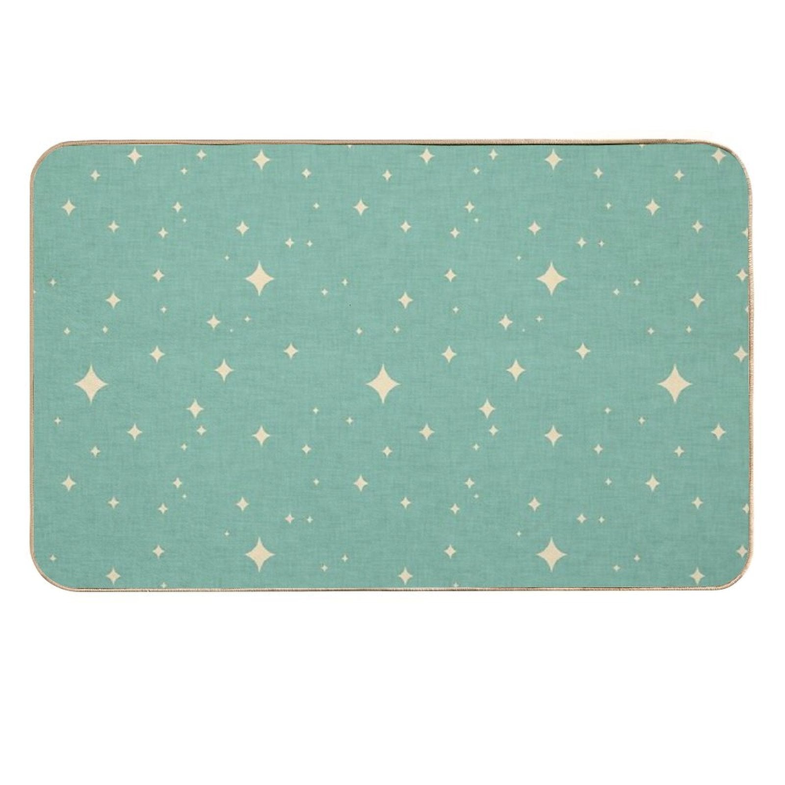 Starburst Light Blue  Eco-Friendly Bath Mat