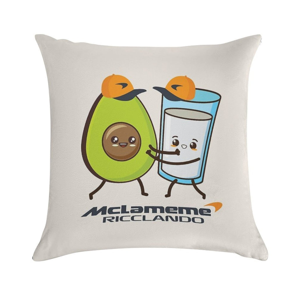 RICCIARDO NORRIS MCLAREN TEAM Soft Gift Ready Throw Pillow