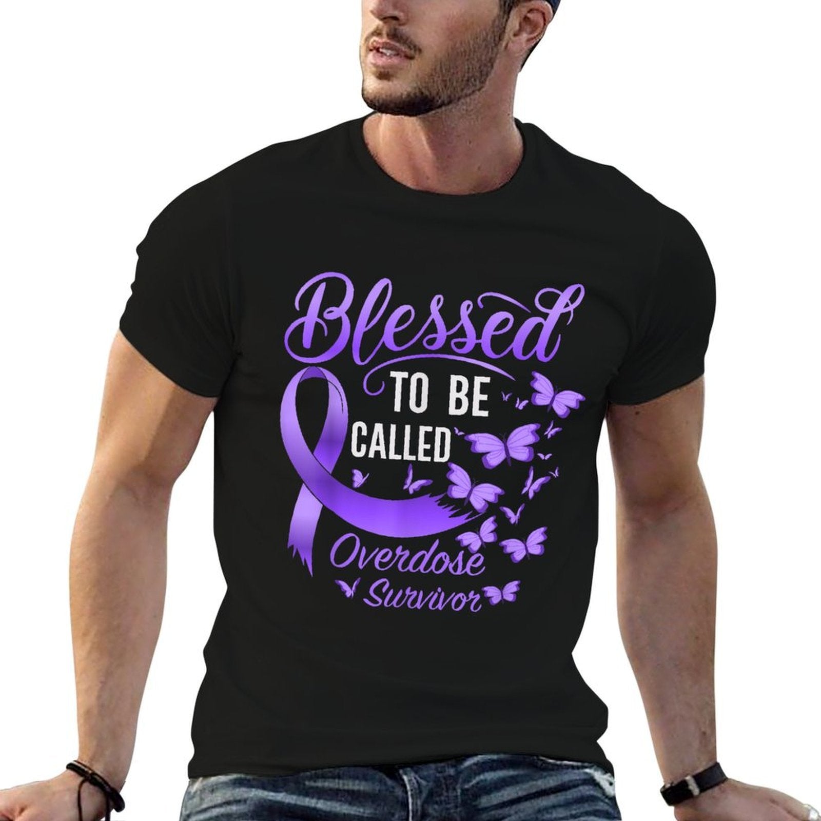 Blessed To Be Called Overdose Survivor Overdose Awareness  Quick-drying T-Shirt