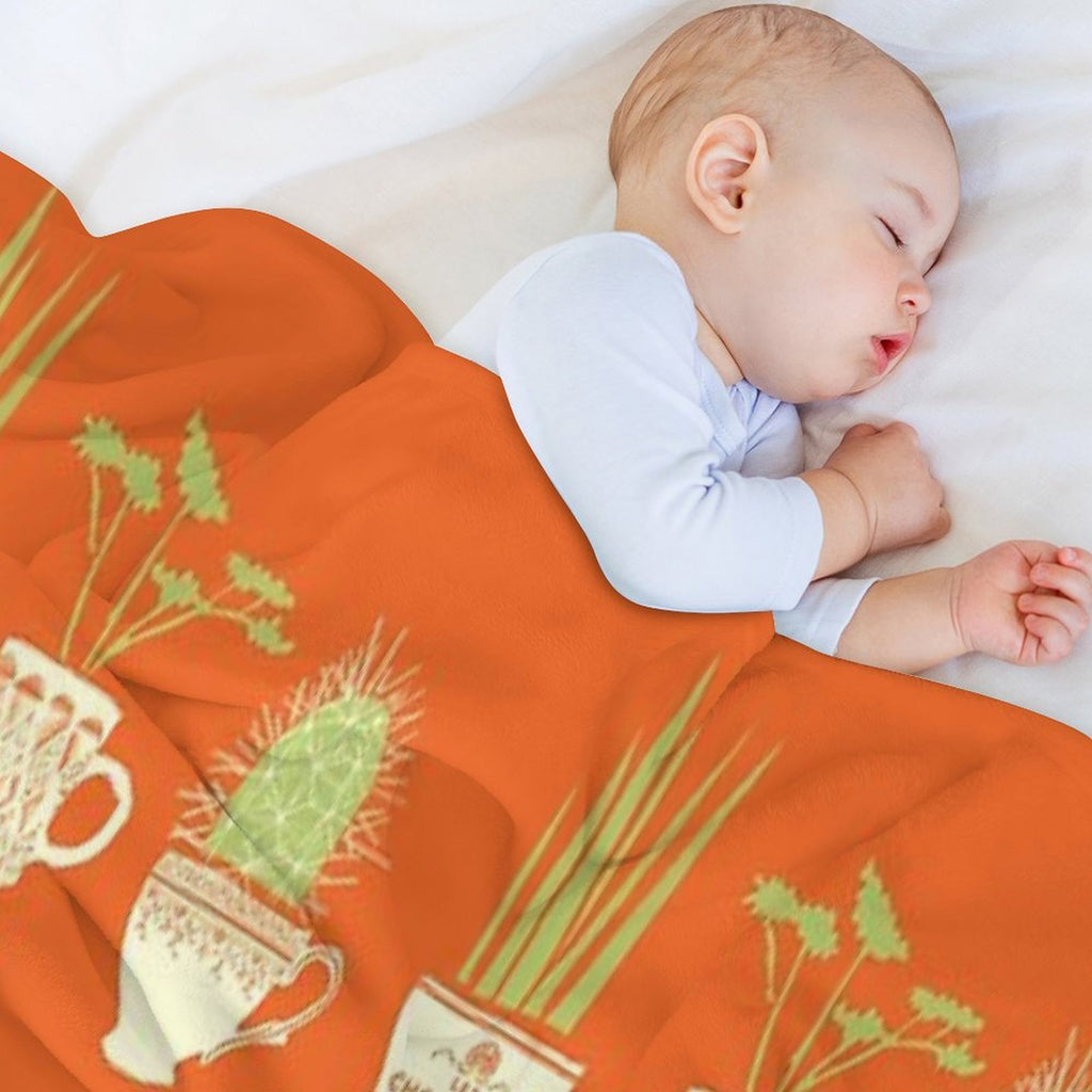 Teacup Succulents Versatility Throw Blanket