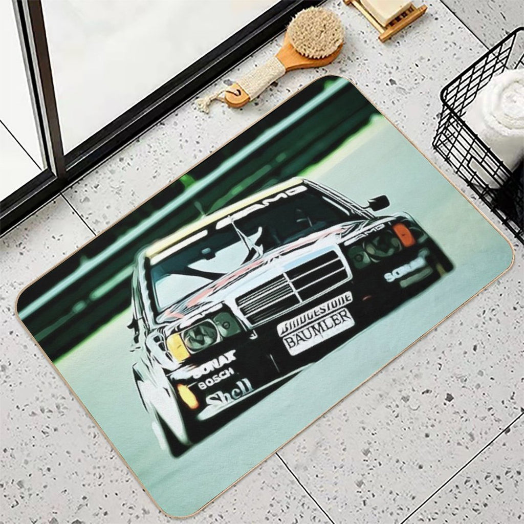 Retro DTM Car Carrousel Nordschleife Durable Bath Mat
