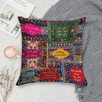 Funny Pakistani Truck Art Poetry Soft Luxury Feel Throw Pillow