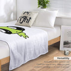 Cute Pixel Art Alien Premium Throw Blanket