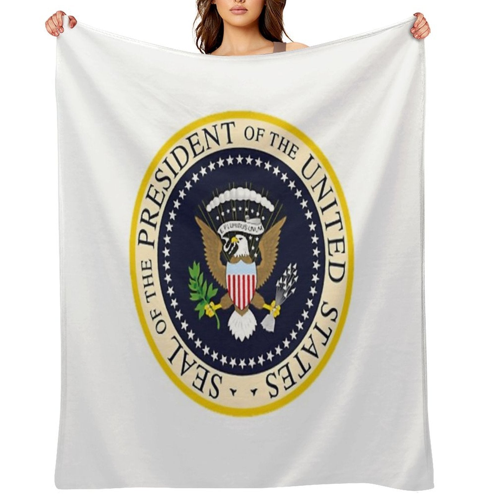 United States Presidential Seal. Seal of The President of The United States Quick-dry Throw Blanket