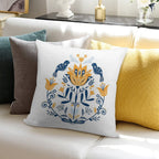 Scandinavian Folk Study 010 Soft Bedroom Essential Throw Pillow