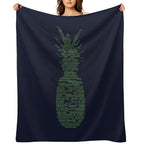 Psych Pineapple Gus Nicknames Travel-friendly Throw Blanket