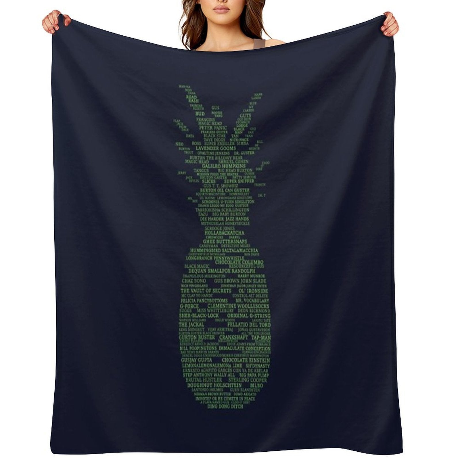 Psych Pineapple Gus Nicknames Travel-friendly Throw Blanket