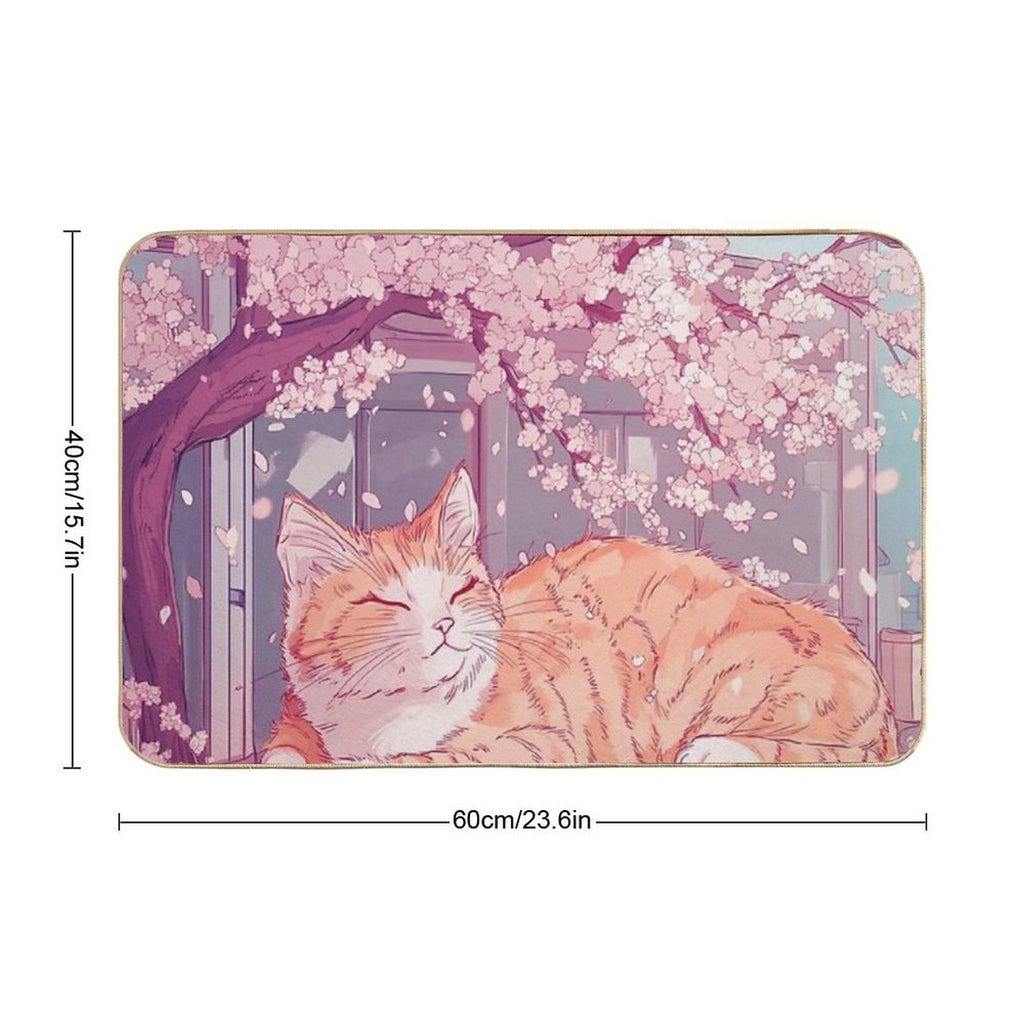 Lofi Cat  Non-Slip Bath Mat