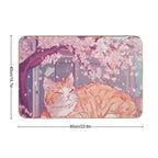 Lofi Cat  Non-Slip Bath Mat
