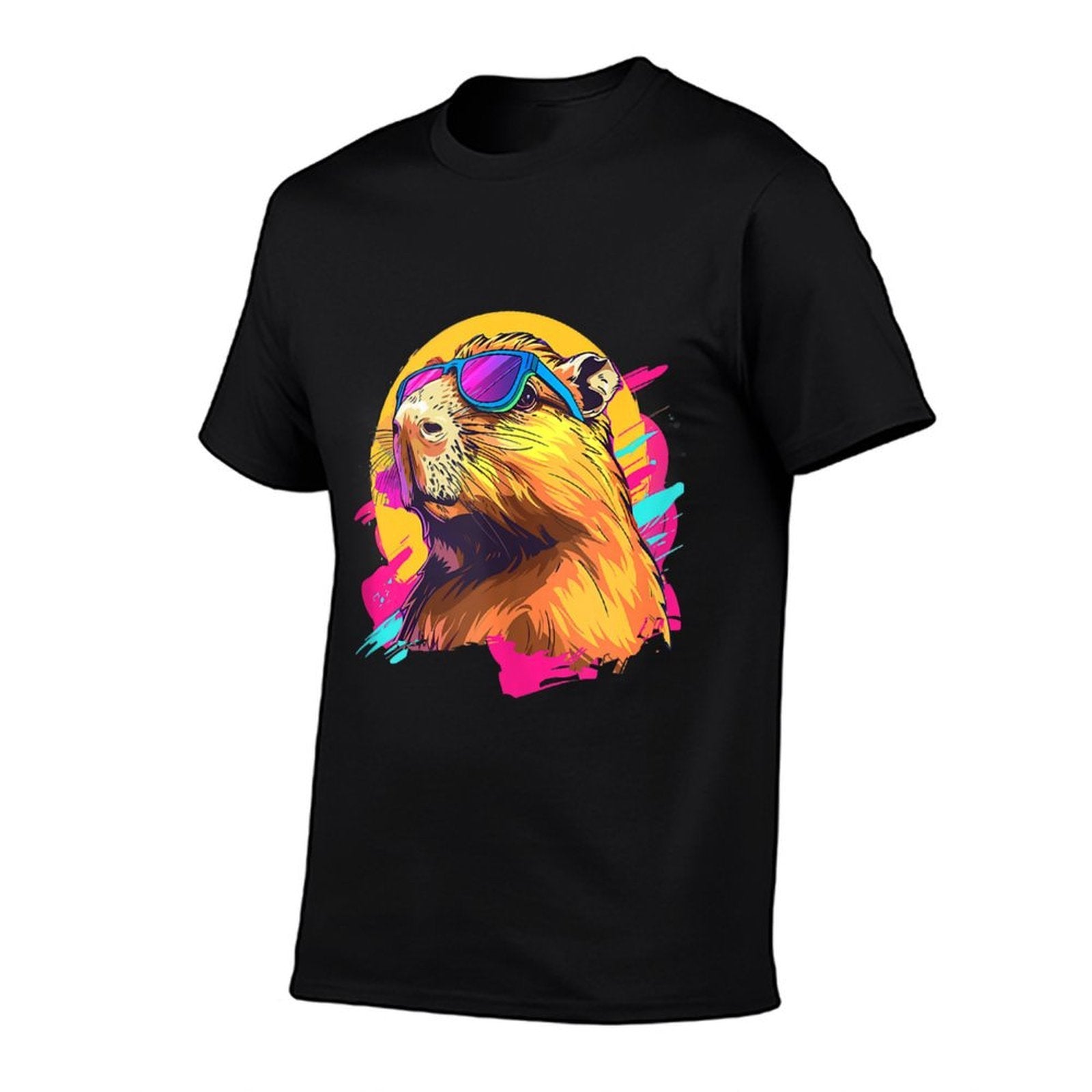 Retro Vintage Meme Lover Capybara  Wrinkle-resistant T-Shirt