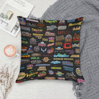 Roller Coasters Soft Easy Maintenance Throw Pillow