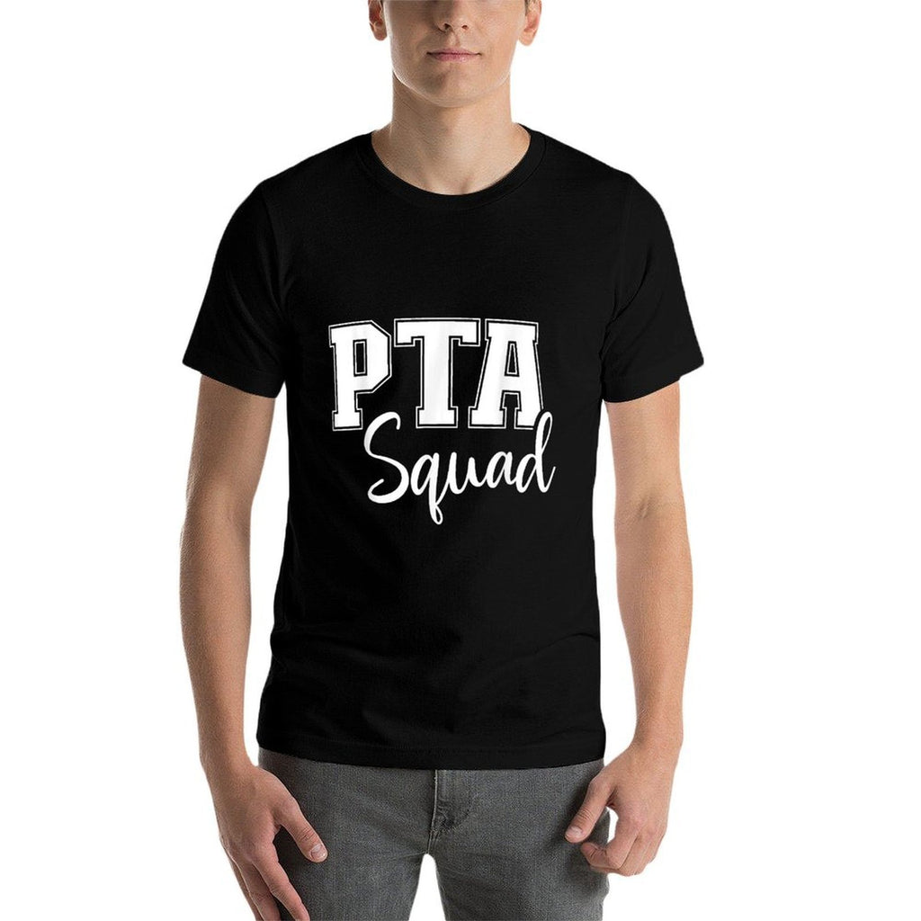 PTA Squad - Parent Teacher Organization Association  Ribbed Collar T-Shirt