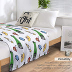 The Gang's All Here. Machine-washable Throw Blanket