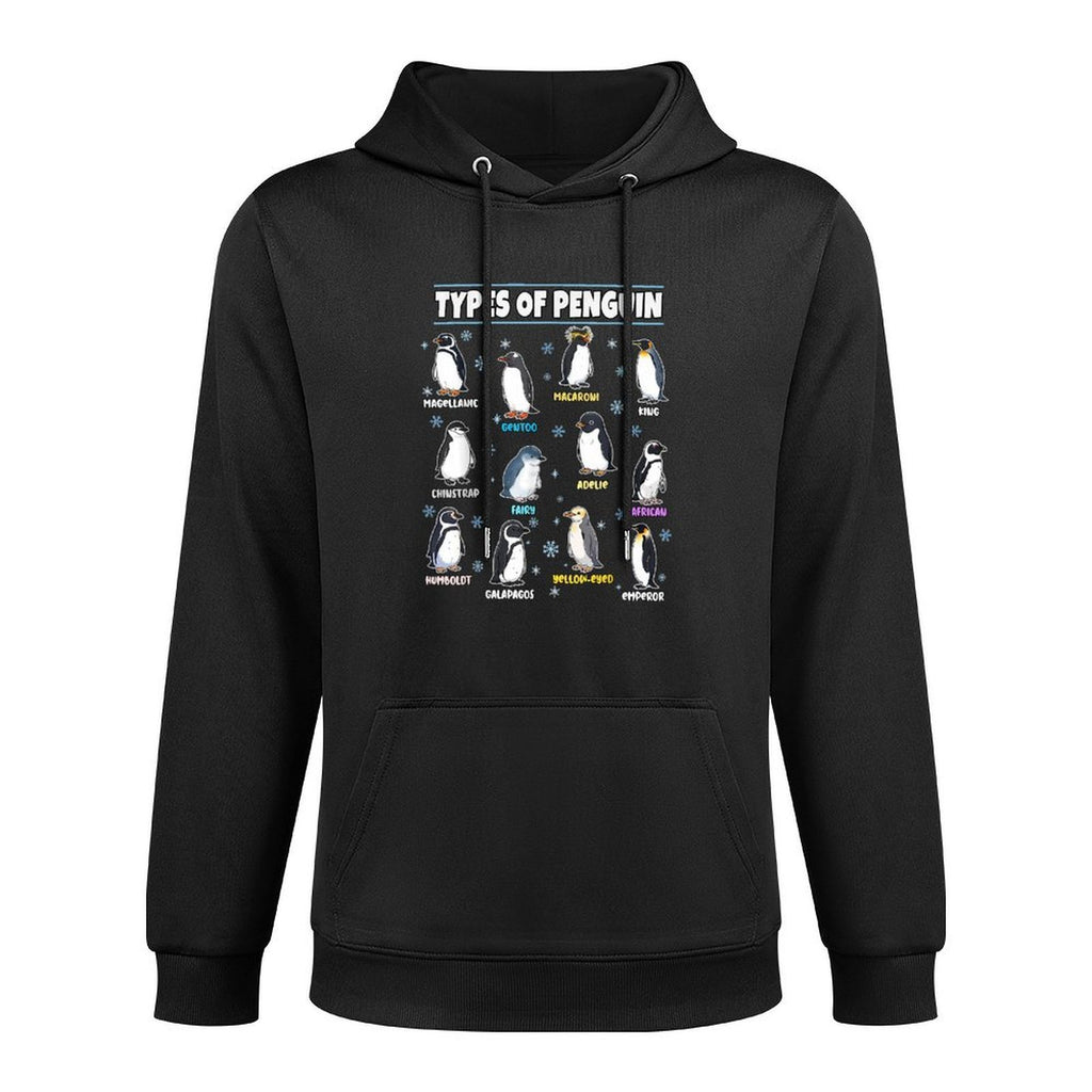 Penguins Types Penguin Lovers Gifts Men Women Kids Boys Girl Unisex Design Hoodie