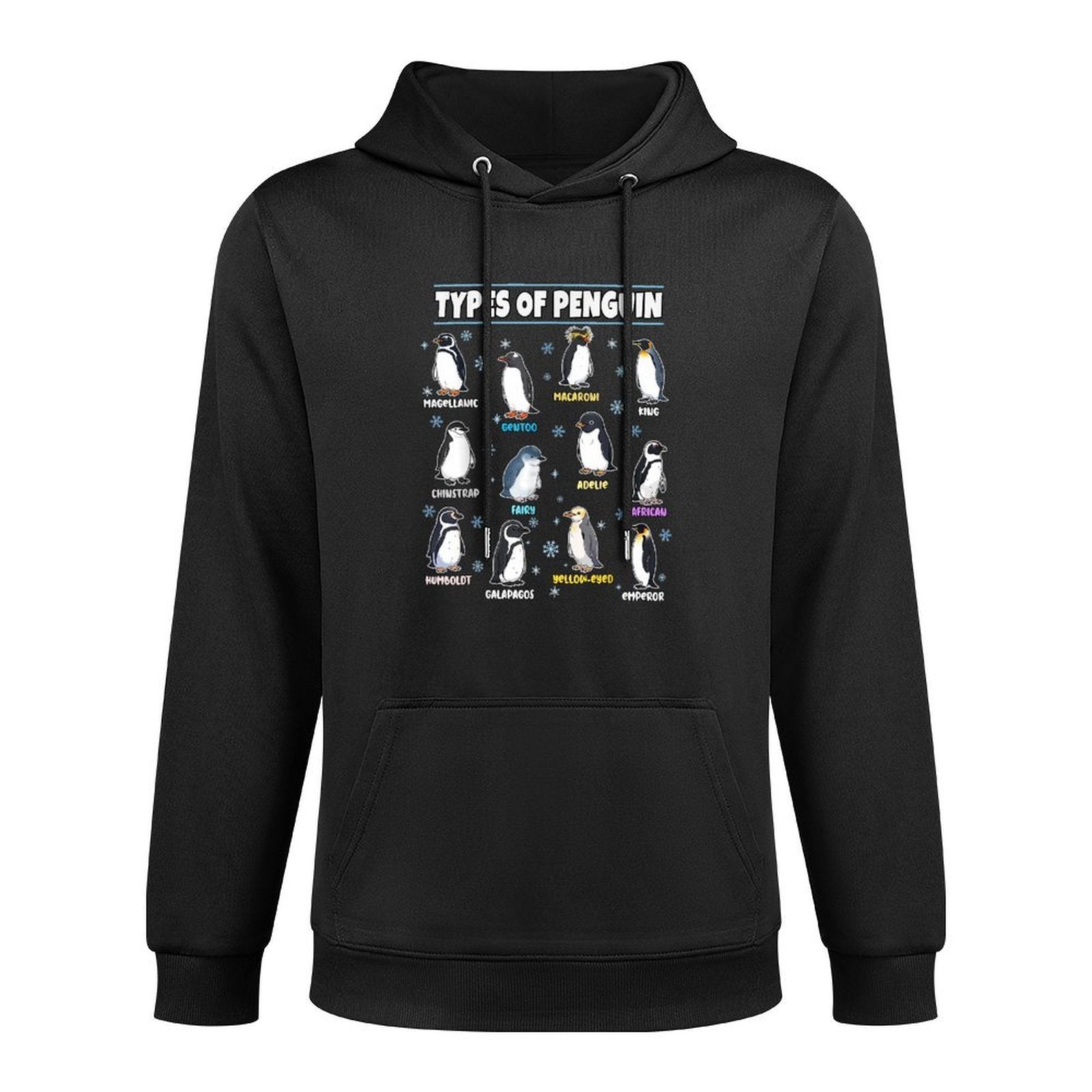 Penguins Types Penguin Lovers Gifts Men Women Kids Boys Girl Unisex Design Hoodie