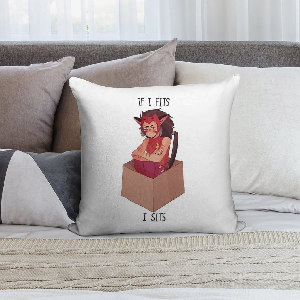 Catra - If I Fits I Sits Soft Warmth Comfort Throw Pillow