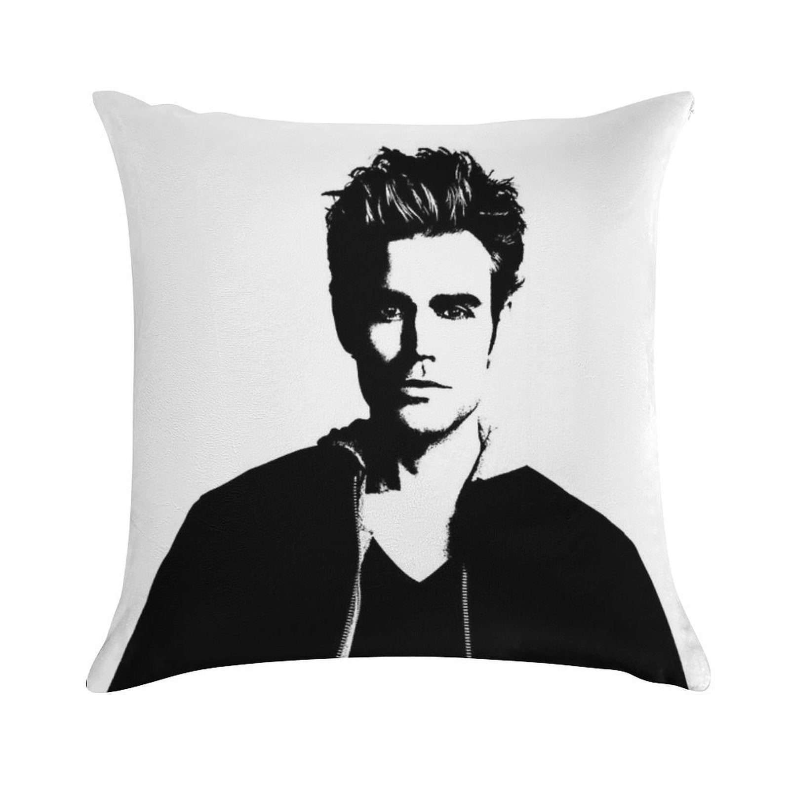 Paul Wesley Felt Soft Bedroom Essential Throw Pillow