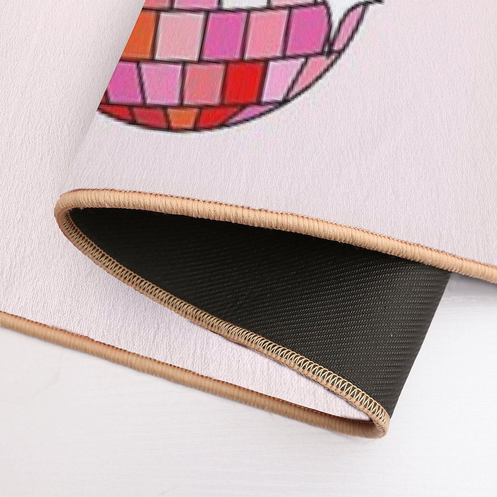 Cherry Discoball  Easy To Clean Bath Mat