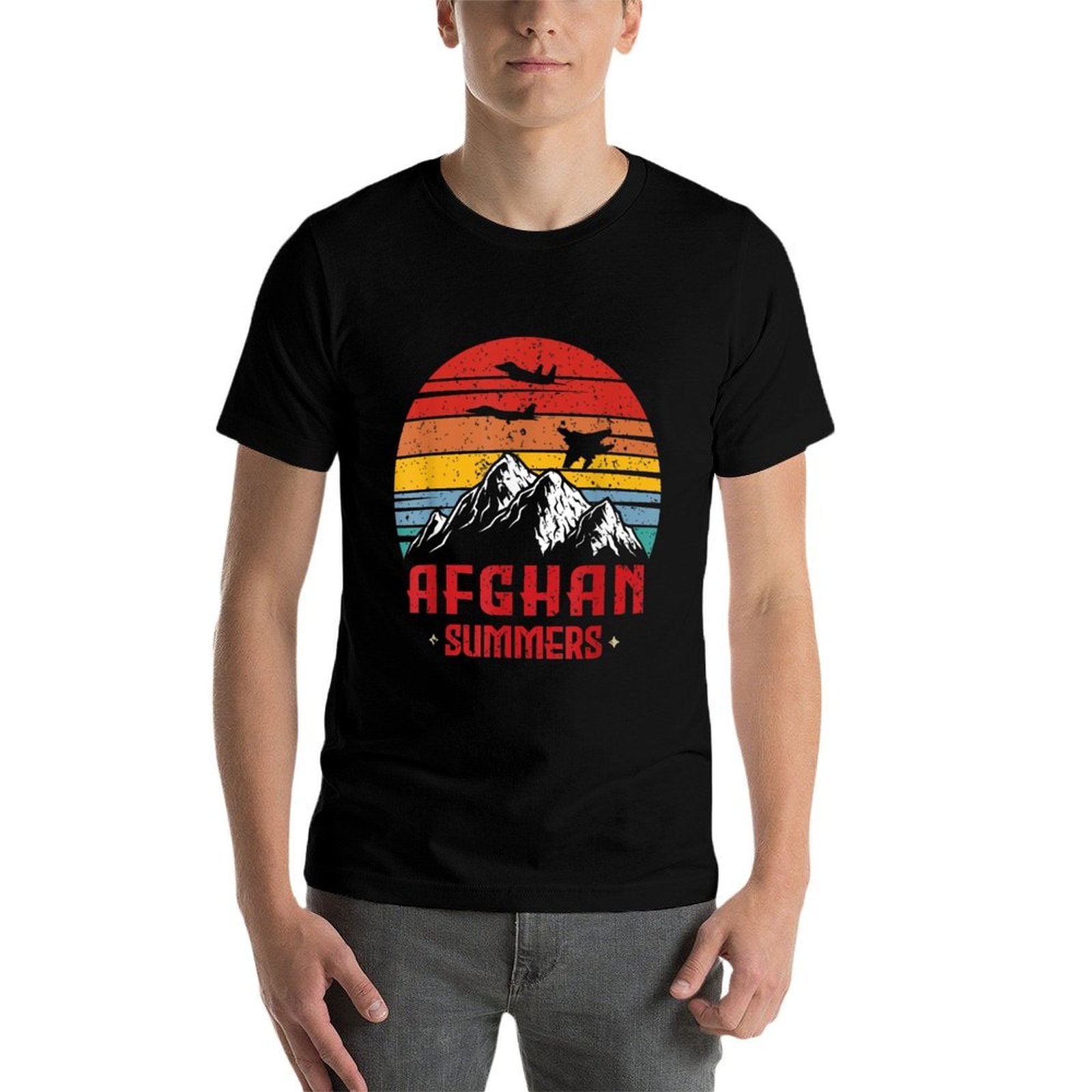 Afghan Summers Veteran Funny Afghanistan Veteran Gift  Slim-fit Cut T-Shirt