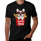 Frenchie Fries French Bulldog Funny Dog Lover Women  Tagless Design T-Shirt