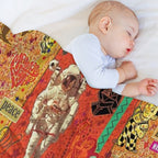 Character Collage-1 Comfort Throw Blanket