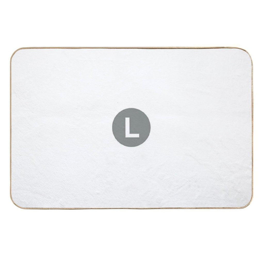 NYC L Train Subway Logo  Toxin-Free Bath Mat