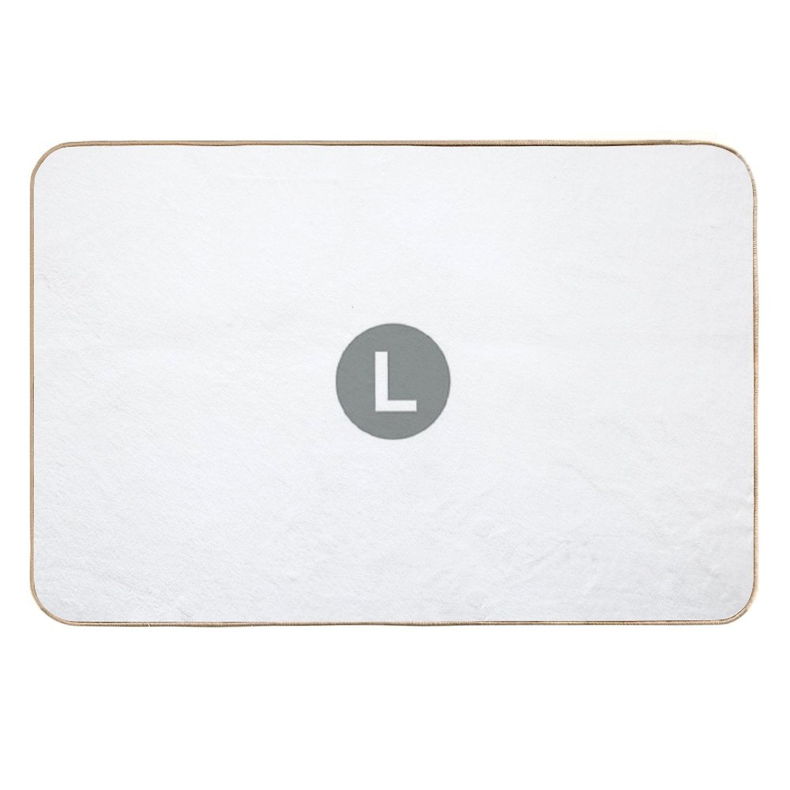 NYC L Train Subway Logo  Toxin-Free Bath Mat