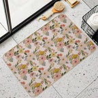 Beautiful Blossoms Floral Pattern  Anti-Trip Bath Mat