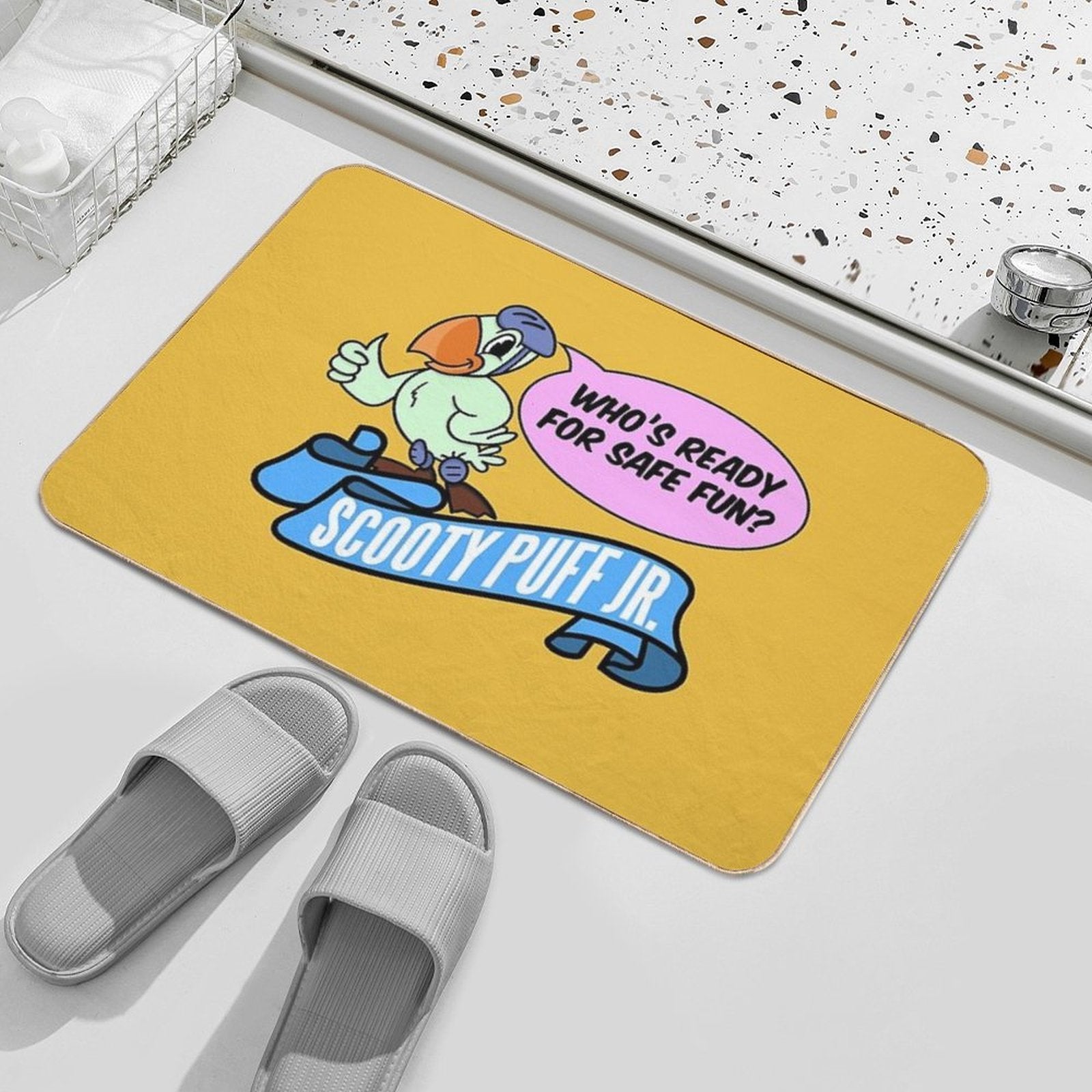 Scooty Puff Jr  Long-Lasting Bath Mat
