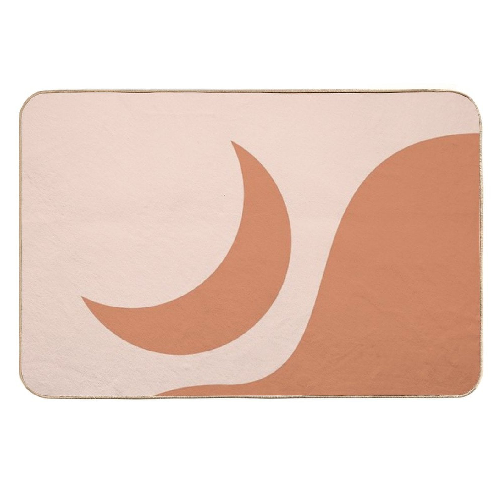Orange Moon  Dirt-Trapping Bath Mat