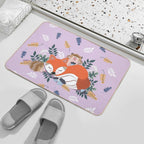 Little Fox Sleeping  Non-Slip Bath Mat