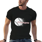 Philadelphia Baseball Skyline Philly Men Women  Trendy Pattern T-Shirt