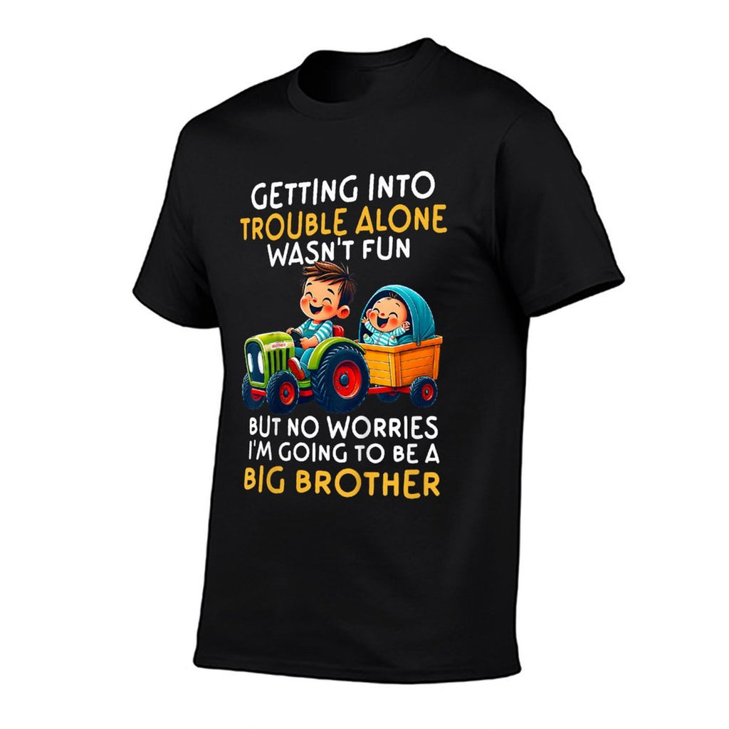 Kids Promoted to Big Brother 2025 Funny Tractor Boys Big Brother  Quick-drying T-Shirt