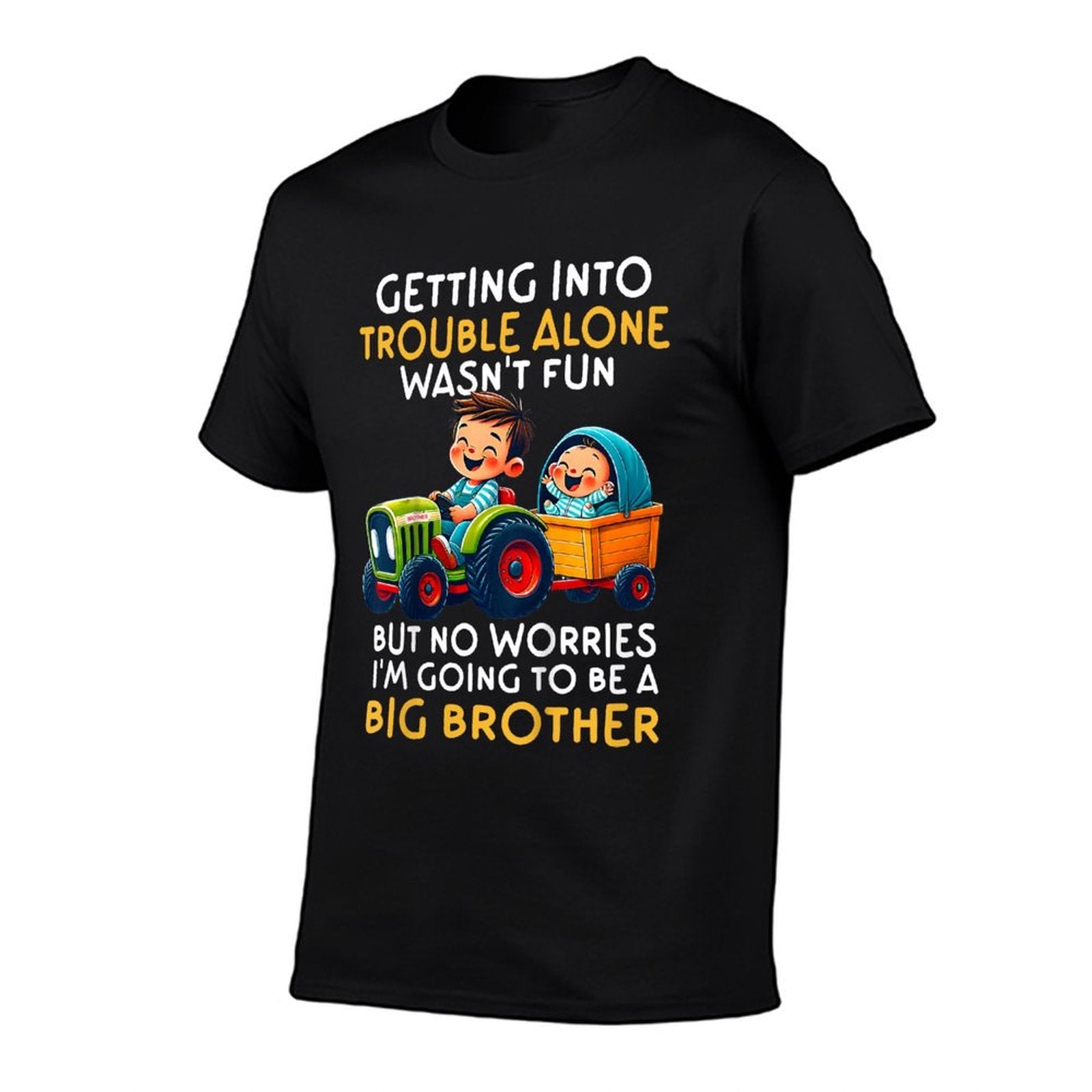 Kids Promoted to Big Brother 2025 Funny Tractor Boys Big Brother  Quick-drying T-Shirt