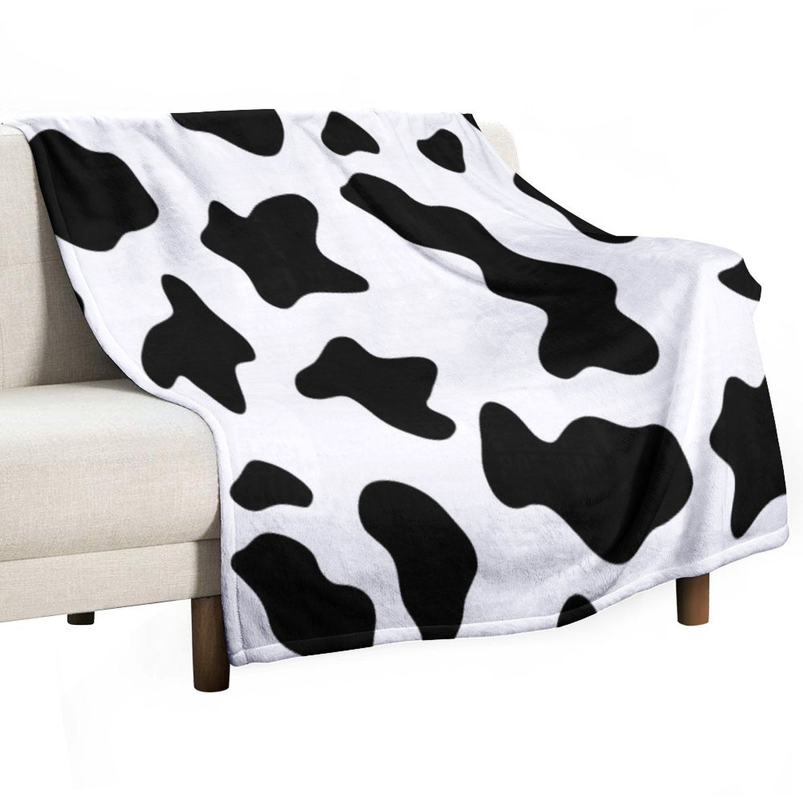 Cow Halloween Costume Multi-functional Throw Blanket