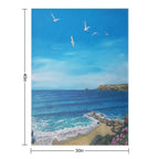 Summer at Polzeath Quick-dry Throw Blanket