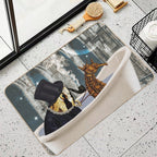 Harnessed for Riding  Repositionable Bath Mat