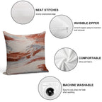 Rust, Slate And Earth Soft Skin-Friendly Throw Pillow