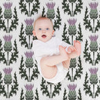 Scottish Thistle Flower of Scotland Gift-ready Throw Blanket