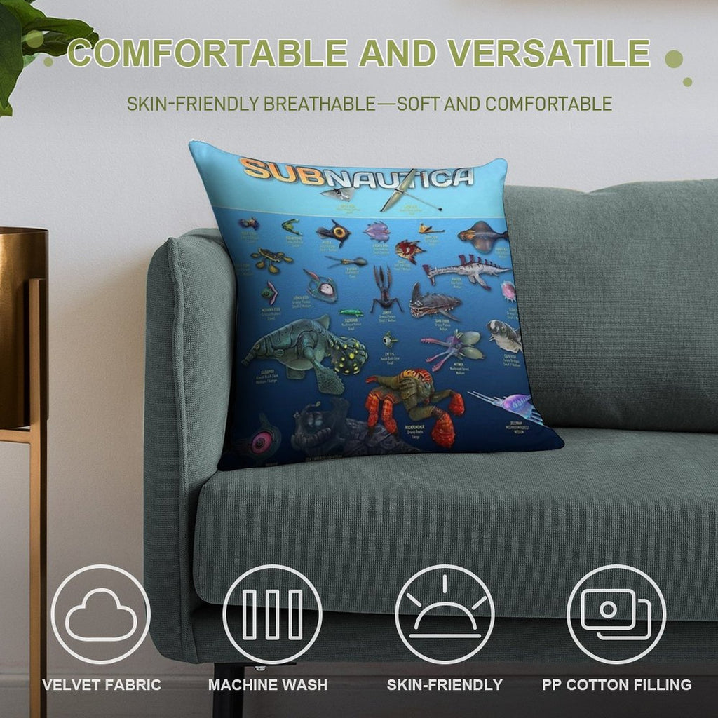 Subnautica Soft Gift Ready Throw Pillow