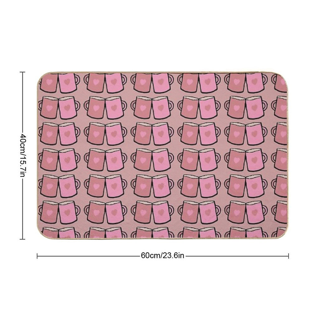Love Comes in Two  Repositionable Bath Mat