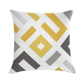 Mustard & Grey Geometric Soft Anti-Pilling Throw Pillow