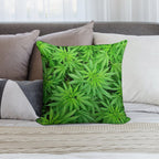 Marijuana Cannabis Weed Pot Plants Soft Multiple Sizes Throw Pillow