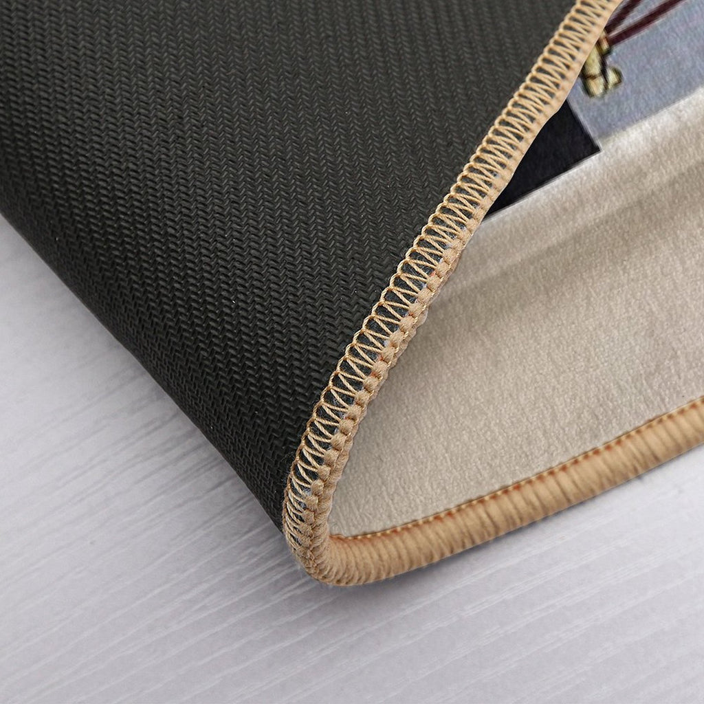 Harnessed for Riding  Repositionable Bath Mat